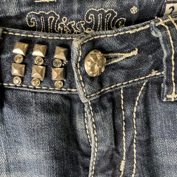 Miss Me Womens Size 27 Lowrise Straight Leg Jeans Blue 3124 - Picture 5 of 14
